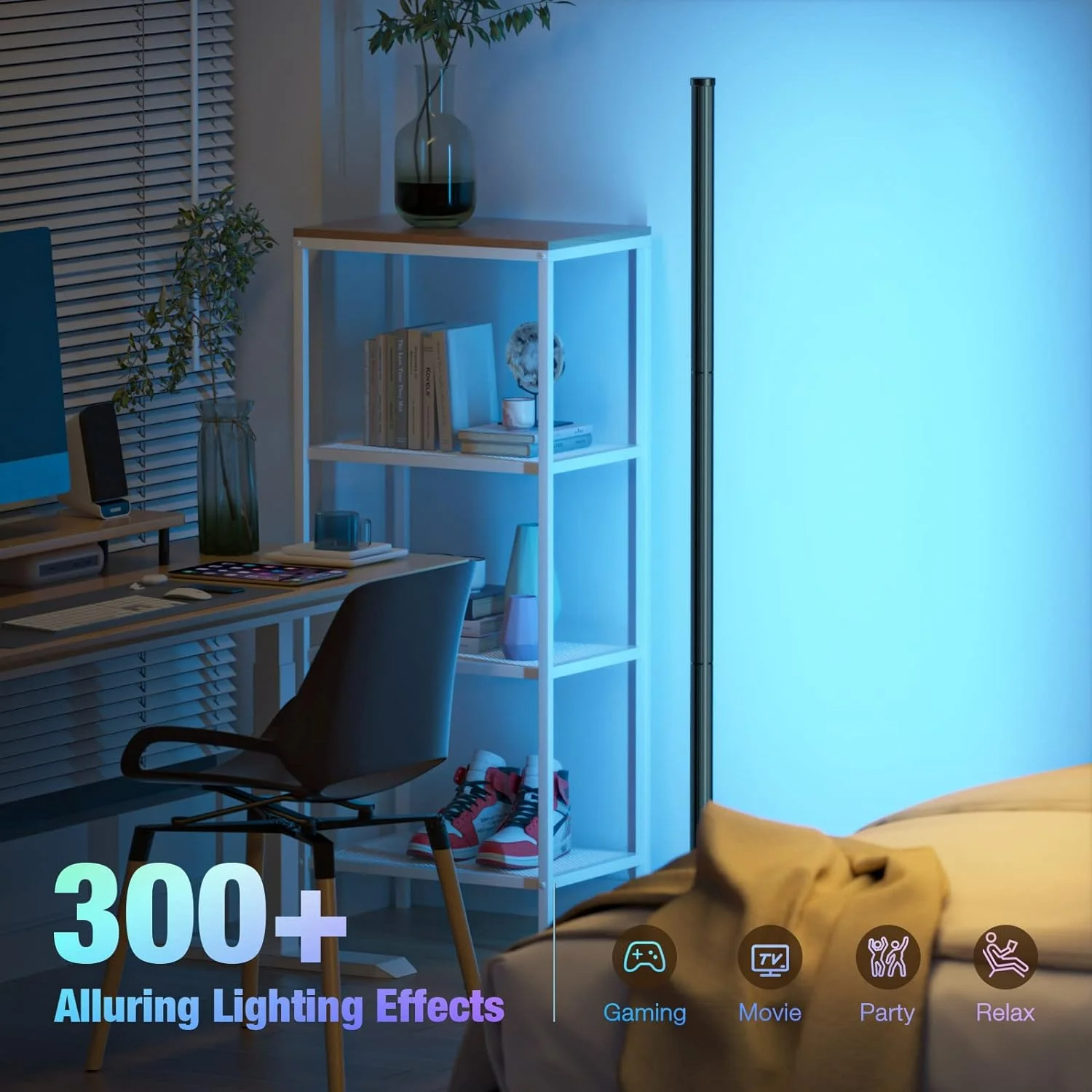مصباح الأرضية الذكي LED RGB