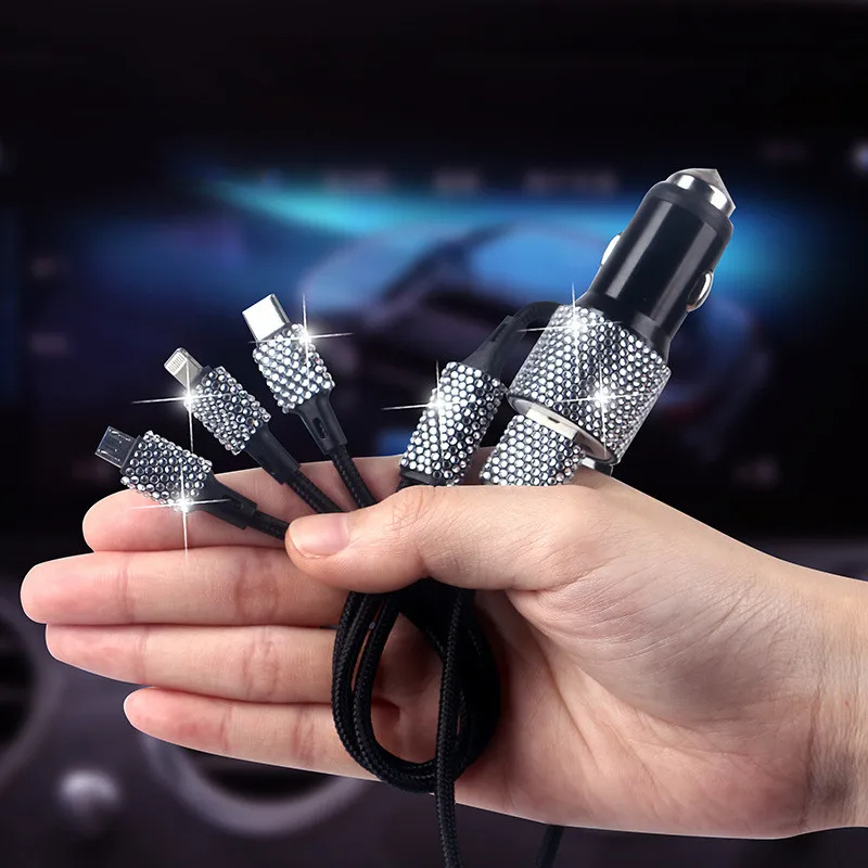 شاحن سيارة بلينغ USB مزدوج 5 فولت 2.1A 